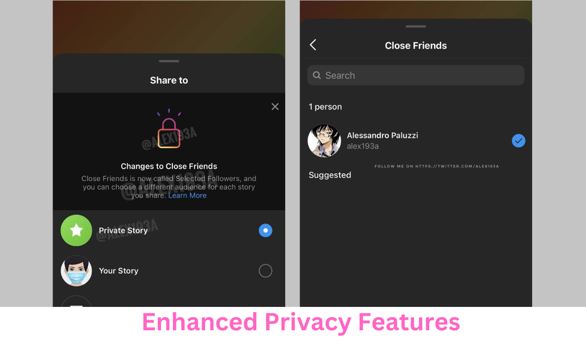 Enhanced Privacy Features